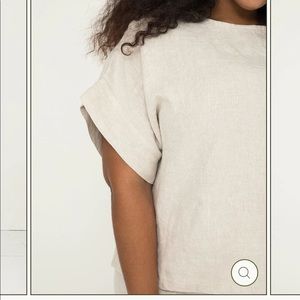Elizabeth Suzann Georgia Top in Flax Linen